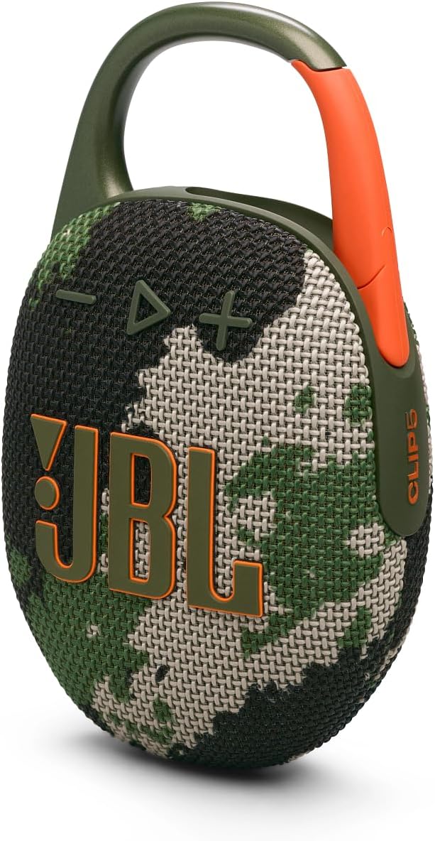 Exclusive JBL Clip 5, Ultra-Portable Bluetooth Speaker with Integrated Carabiner...