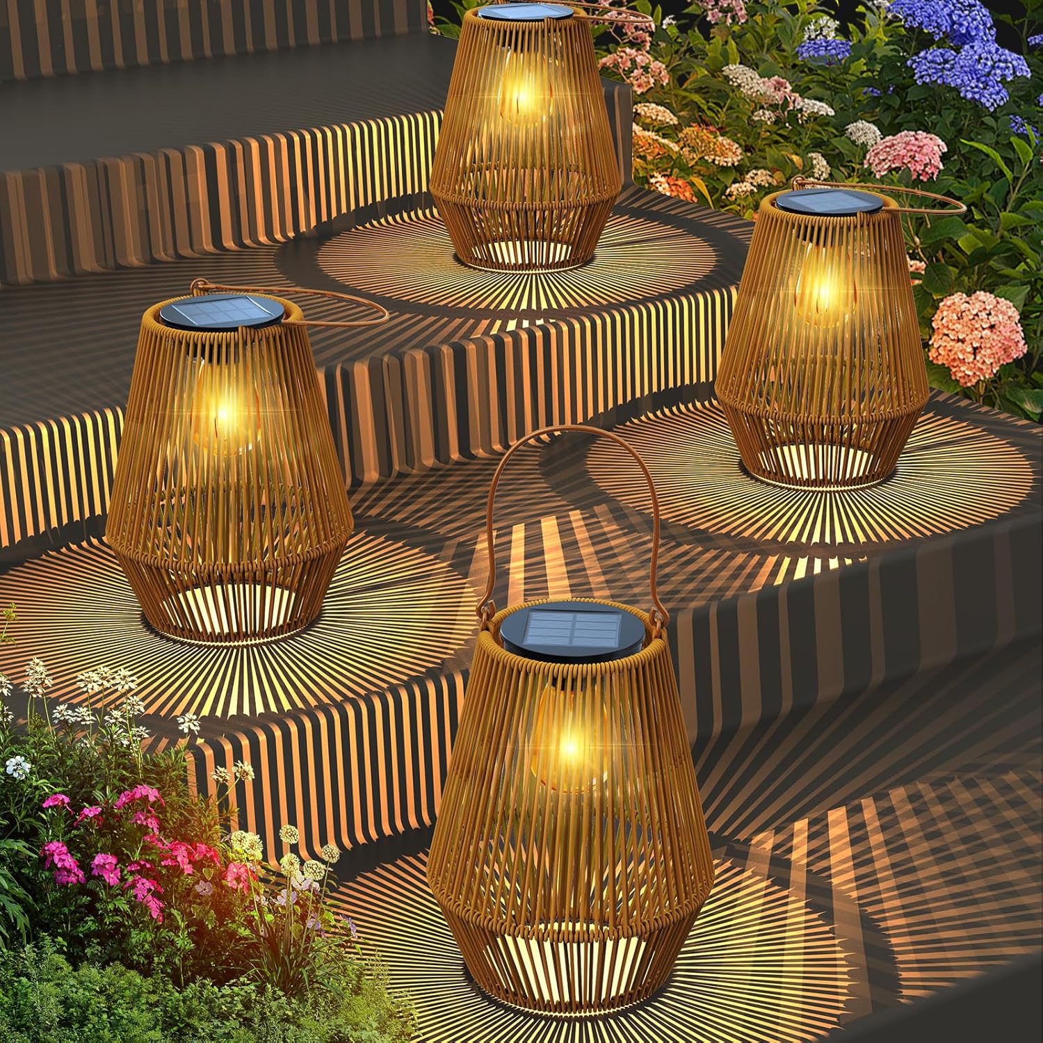 Unique KagoLing Solar Lights, Special Outdoor Garden Lighting, Vintage Hanging S...