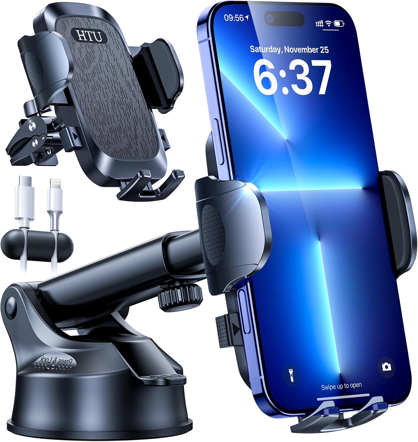 Ultimate 2025 Best Car Phone Holder, Exceptional 110 LBS Strongest Suction Holde...