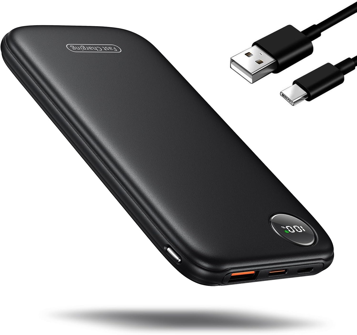 2025 Power Bank Fast Charging Portable Charger iPhone 10000mAh Slim PowerBank wi...