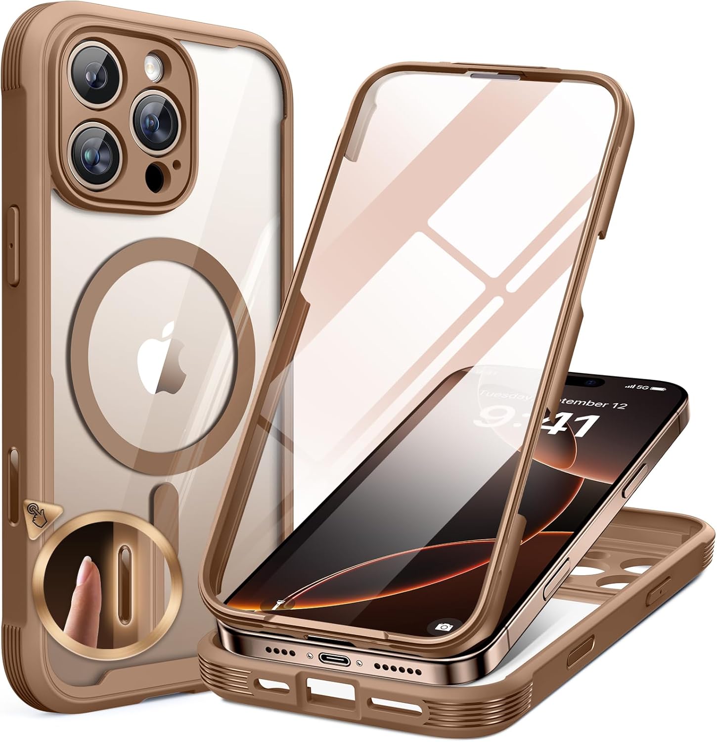 Miracase Magnetic for iPhone 16 Pro Max Case 6.9'' [Compatible with MagSafe] Ful...