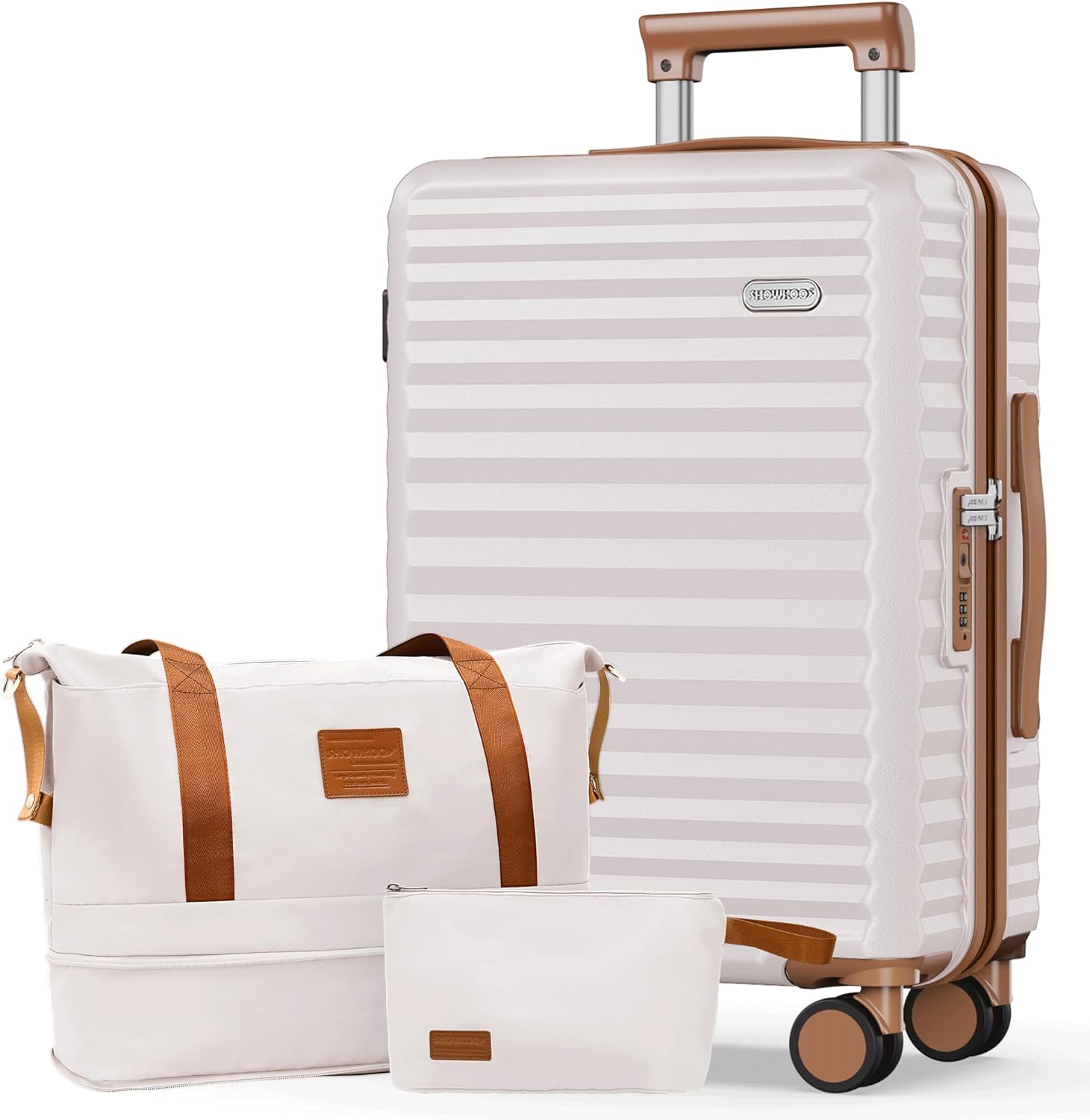 SHOWKOO Suitcase, Premium Large 28-Inch Set Luggage Collection, High-Quality Lig...