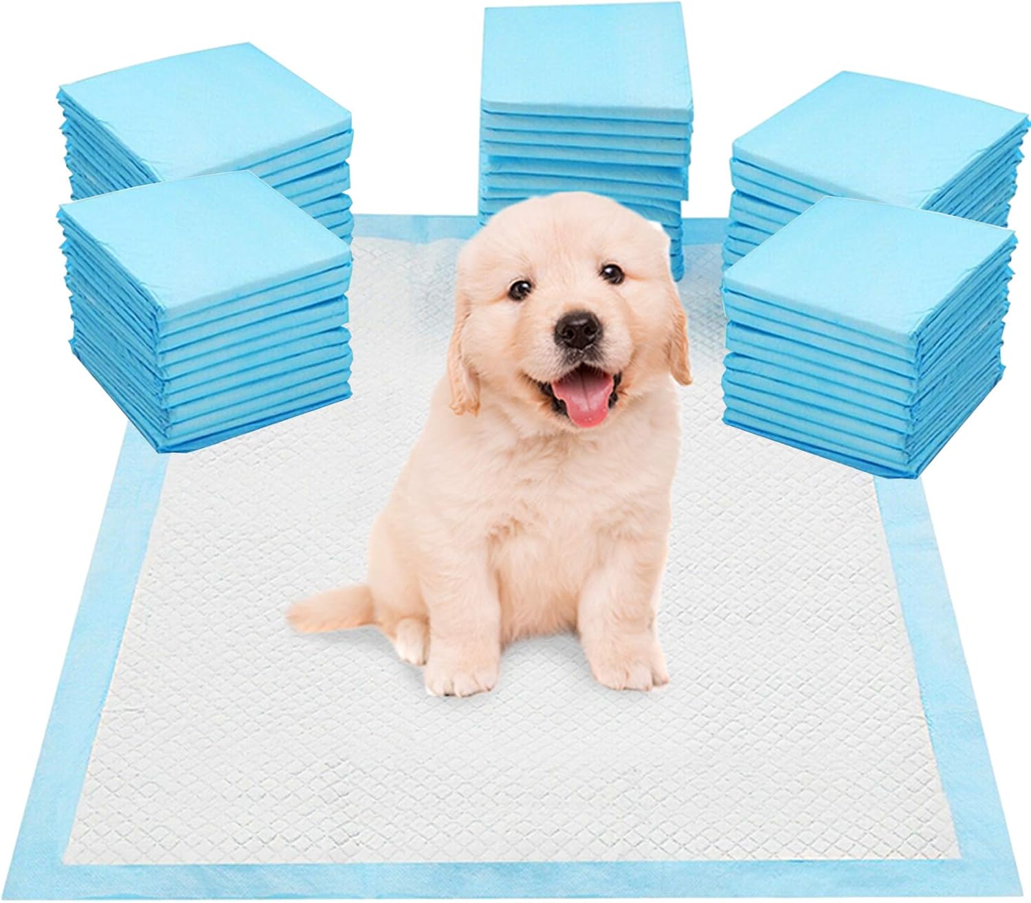 SA Products Puppy Pads 50 Pack, Super Absorbent Large Training Pads, Leak-Proof...