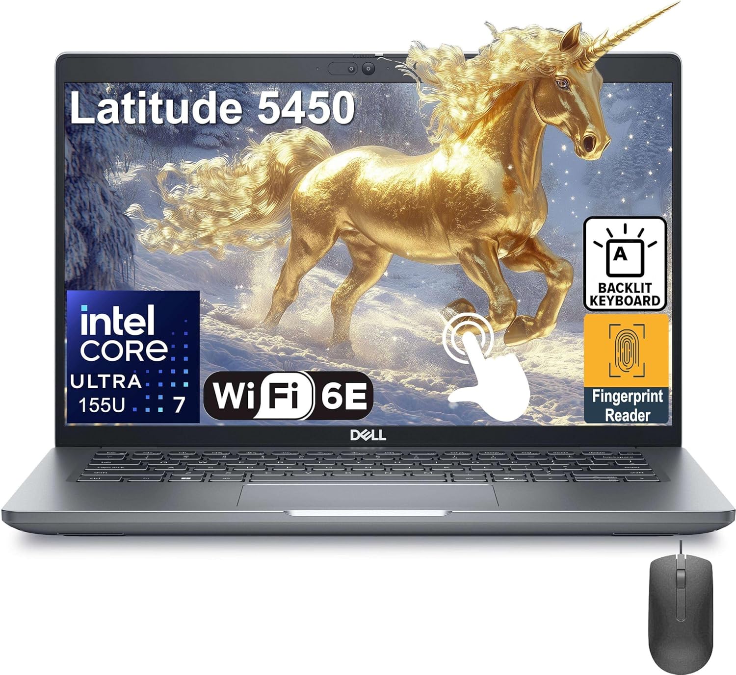 Dell Latitude 14 5450 14" Touchscreen FHD Business Laptop Computer, Intel Ultra...