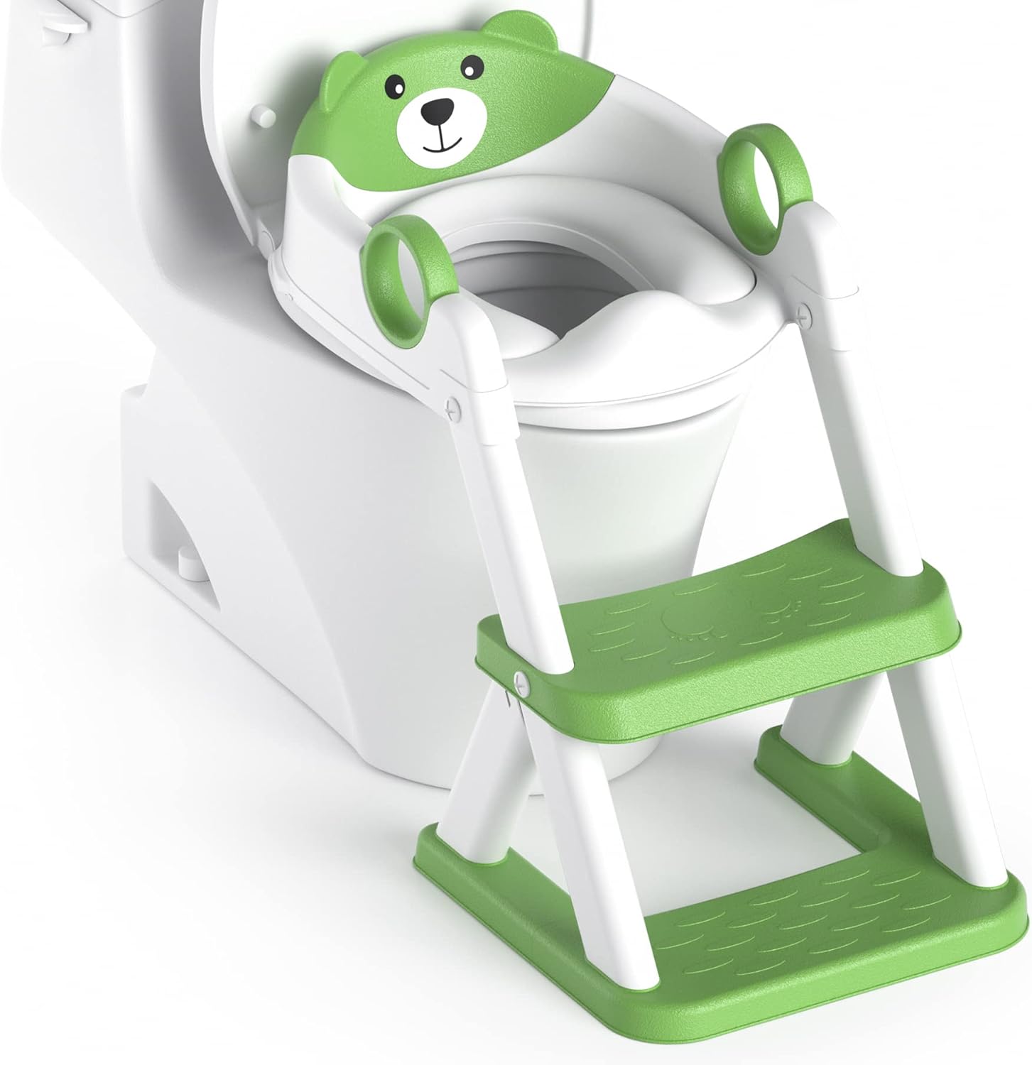 Rabb 1st Bear Potty Training Seat, Upgrade 2 in 1 Toddler Toilet Seat,Splash Gua...