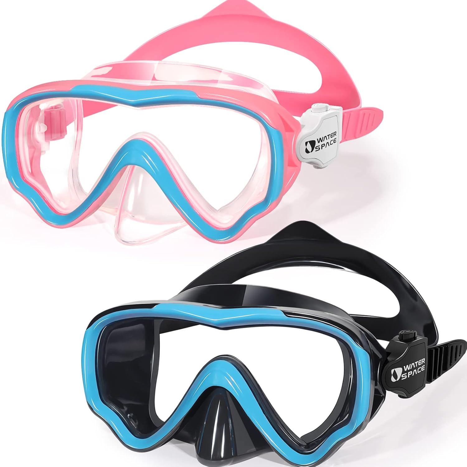 Kids Swimming Goggles Swim Mask with Nose Cover for Kids Youth 3-15, Anti-Shatte...