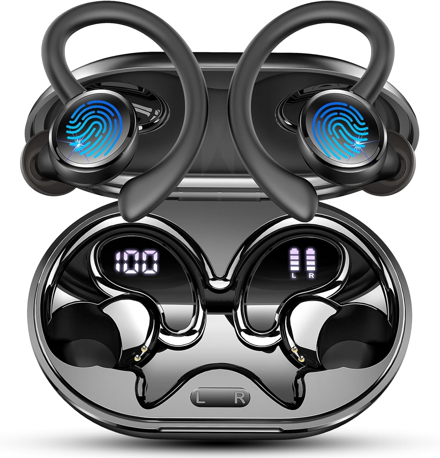 Wireless Earbud Bluetooth 5.4 Headphones, Special Sports Noise Cancelling Earpho...
