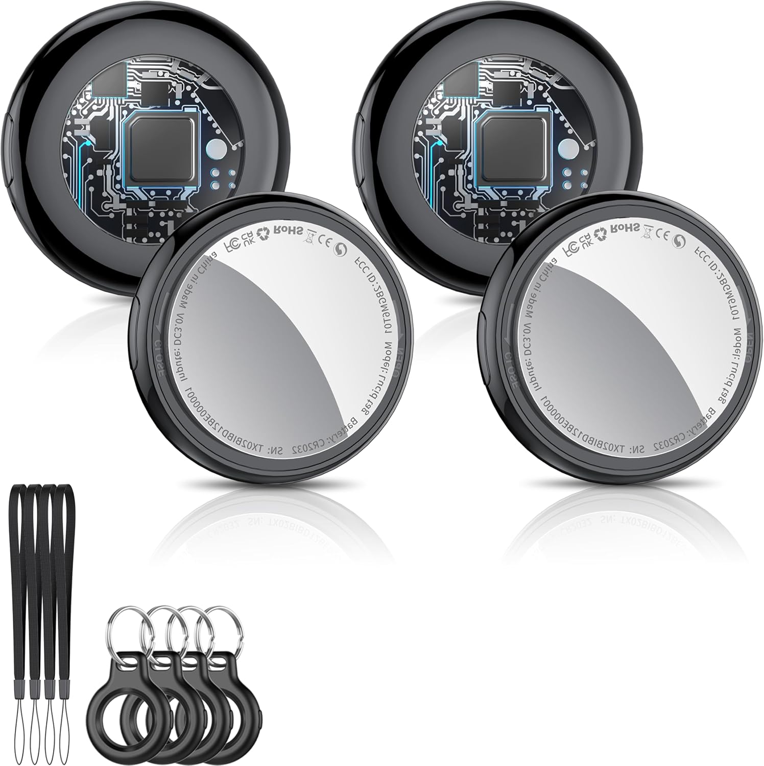 2025 New [Apple MFi Certified] (iOS Only) Tracker Air Tags-4 Pack, Bluetooth Tra...