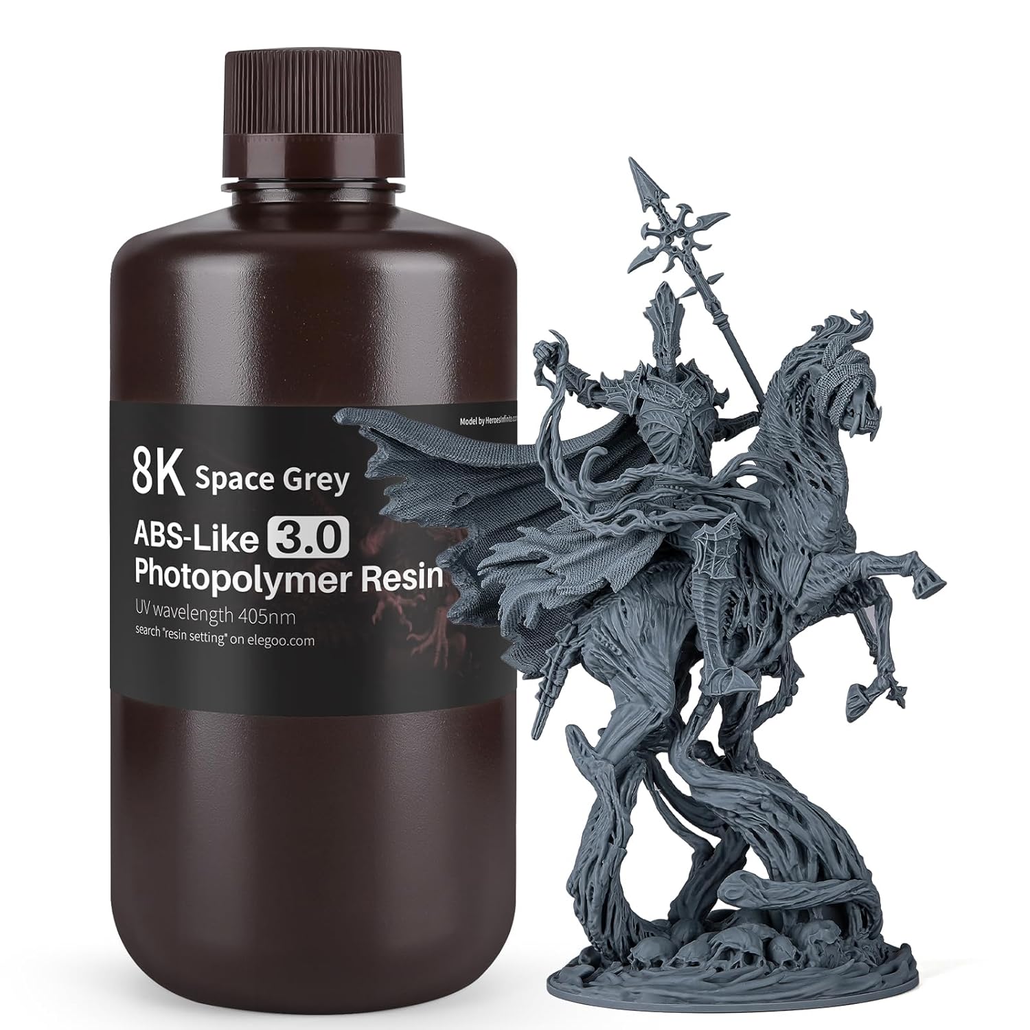 ELEGOO ABS-Like Resin 3.0 8K Resin, 405nm UV-Curing 3D Printer Resin Best for 8K...