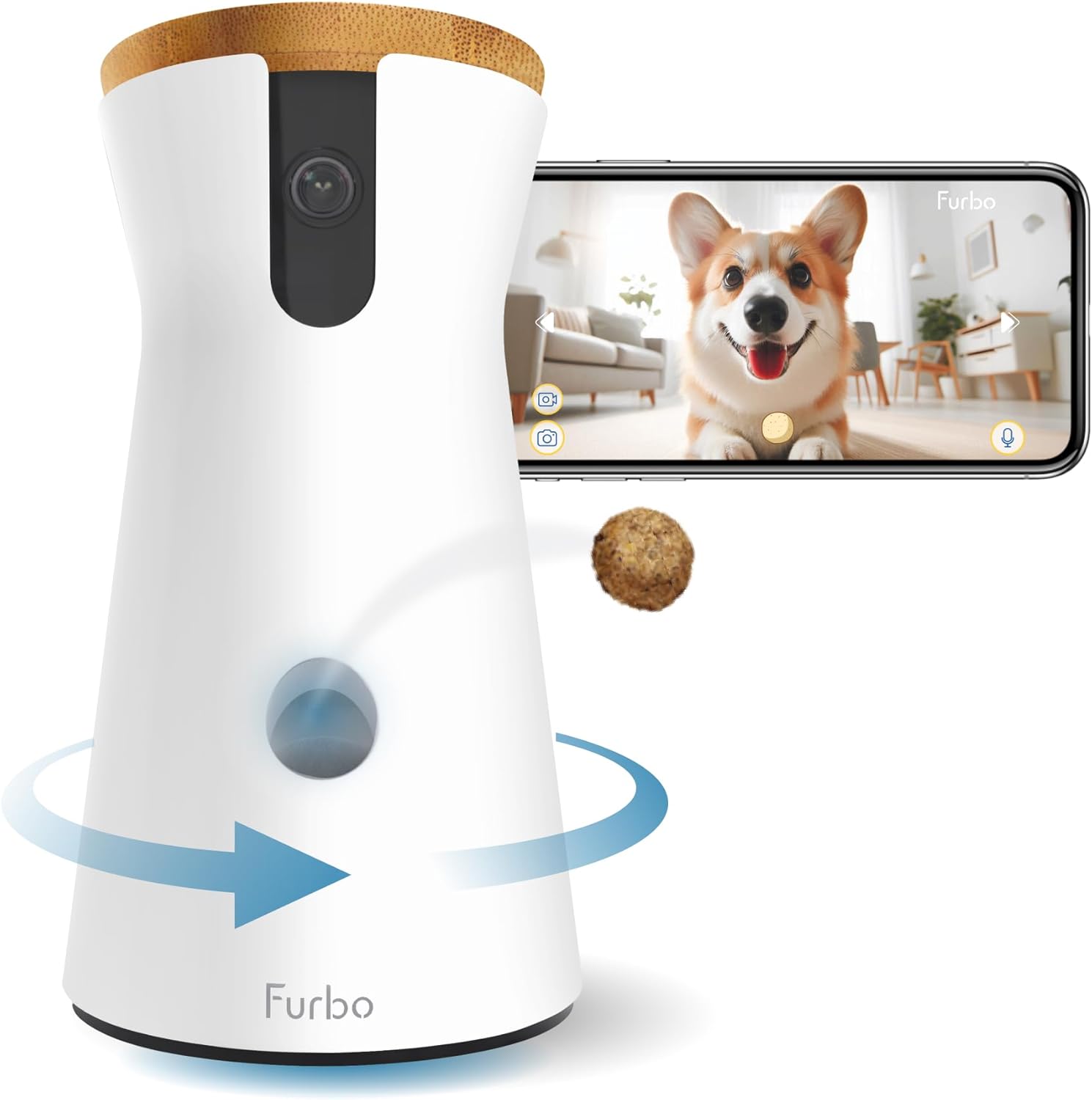 Furbo 360° Dog Camera: Home Security Camera with B...
