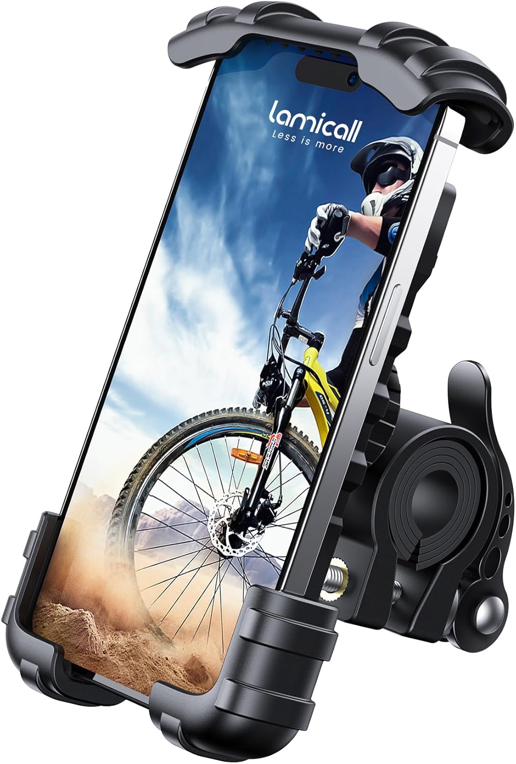 Lamicall Bike Phone Holder, Motorcycle Mount - Motorcycle Phone Holder, Handleba...