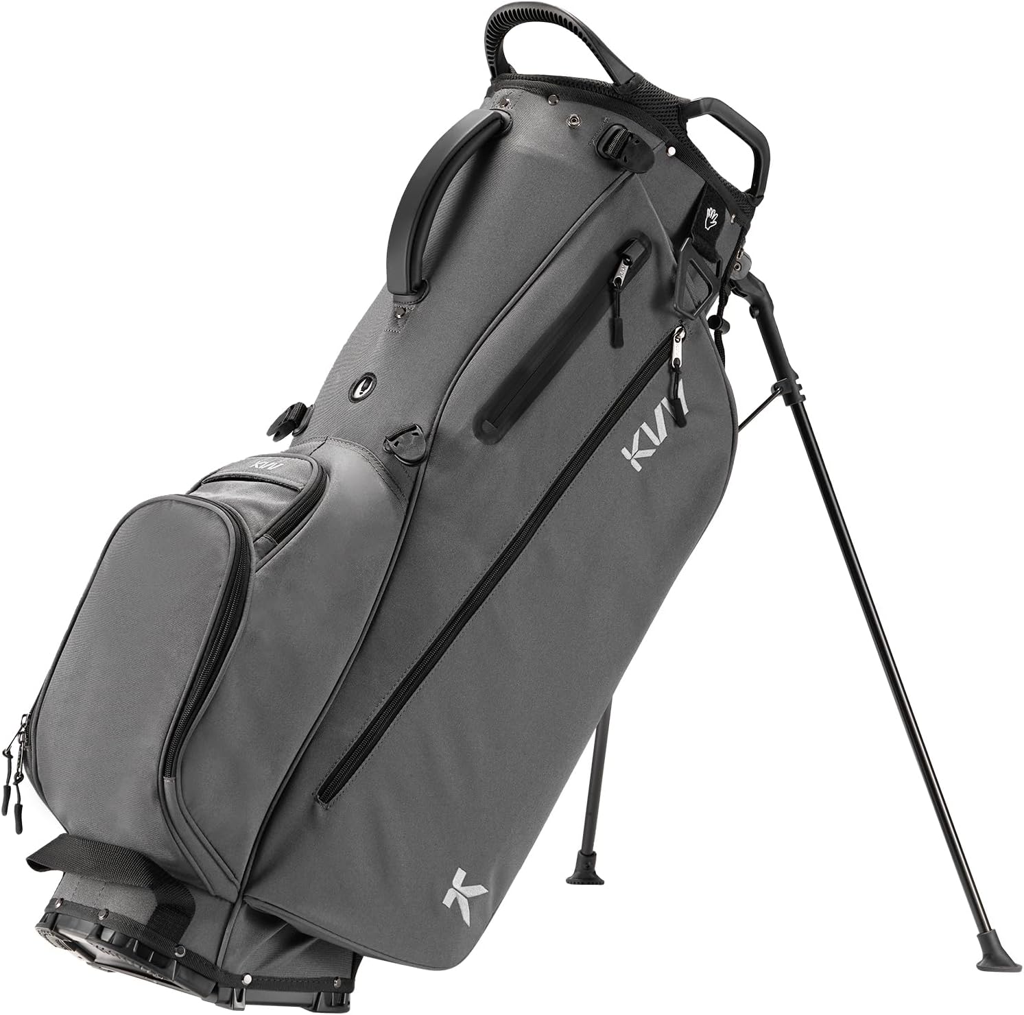 KVV Lightweight Golf Stand Bag with 7 Way Full-Length Dividers, 5 Zippered Pocke...