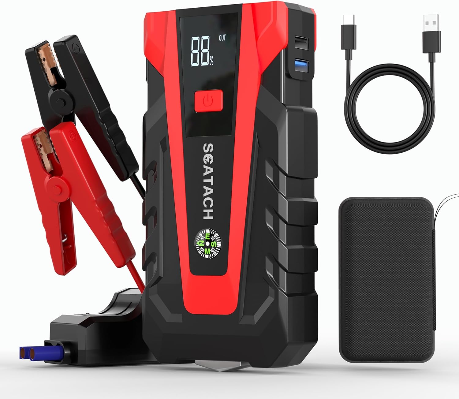 Scatach 011 3000A Car Battery Jump Starter,12V Jump Starter Battery Pack (up to...