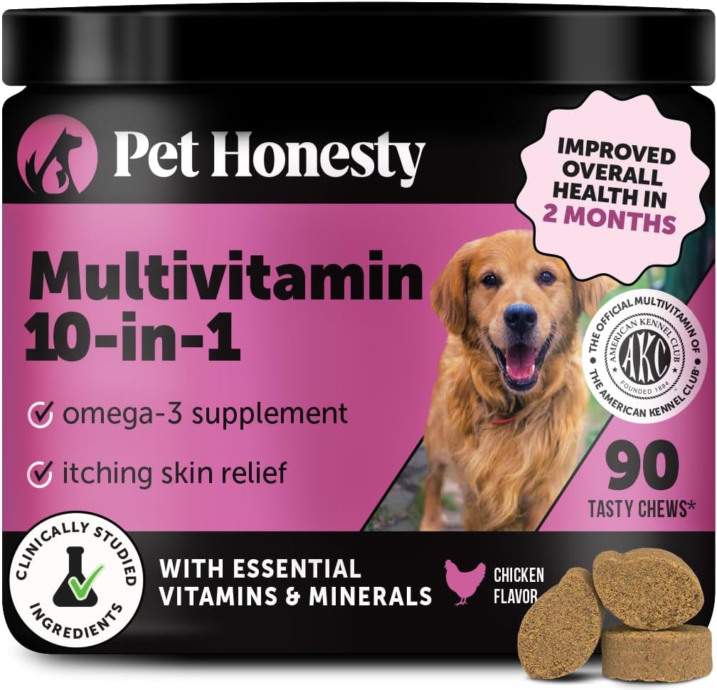 Multivitamin Dog Supplement, Glucosamine Chondroitin for Dogs, Probiotics, Omega...