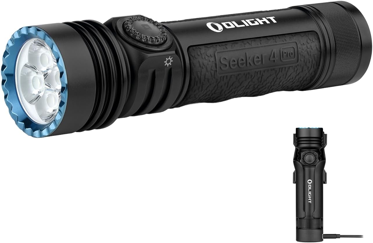 OLIGHT Seeker 4 Pro Rechargeable Flashlights, 4600 Lumens High Powerful Bright L...