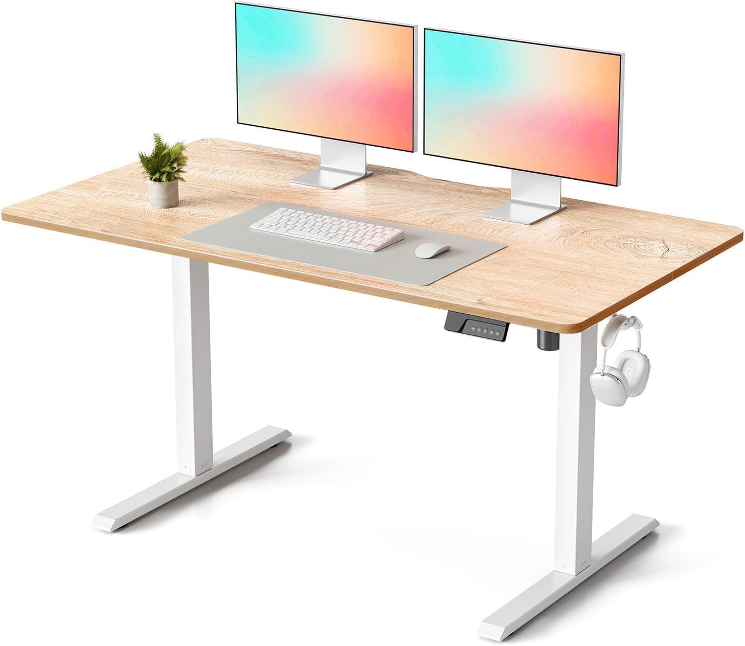 Innovative FEZIBO Standing Desk, Special Electric Height Adjustable Desk for Com...