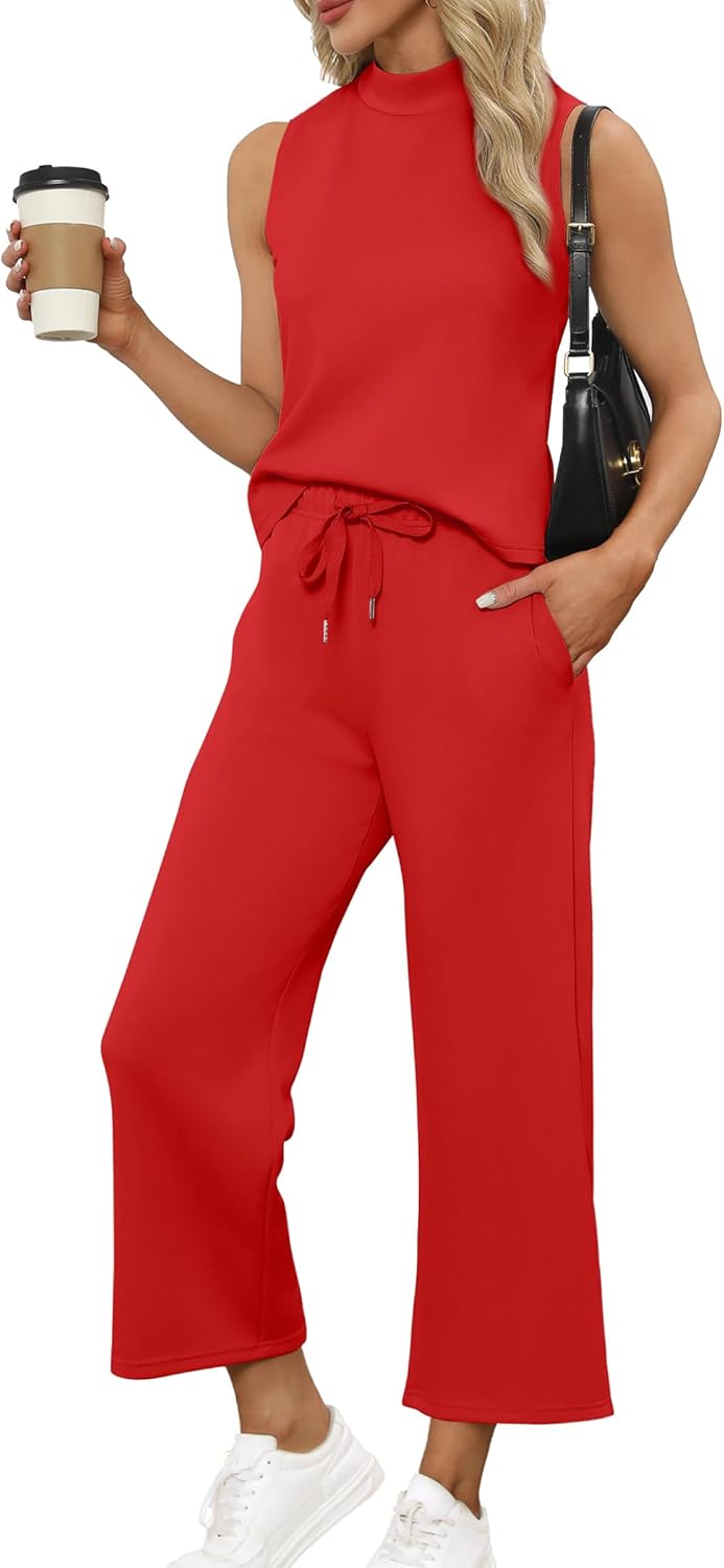 Unique SAMPEEL Two Piece Sets, Special Summer Outfits for Women, Comfortable Lou...