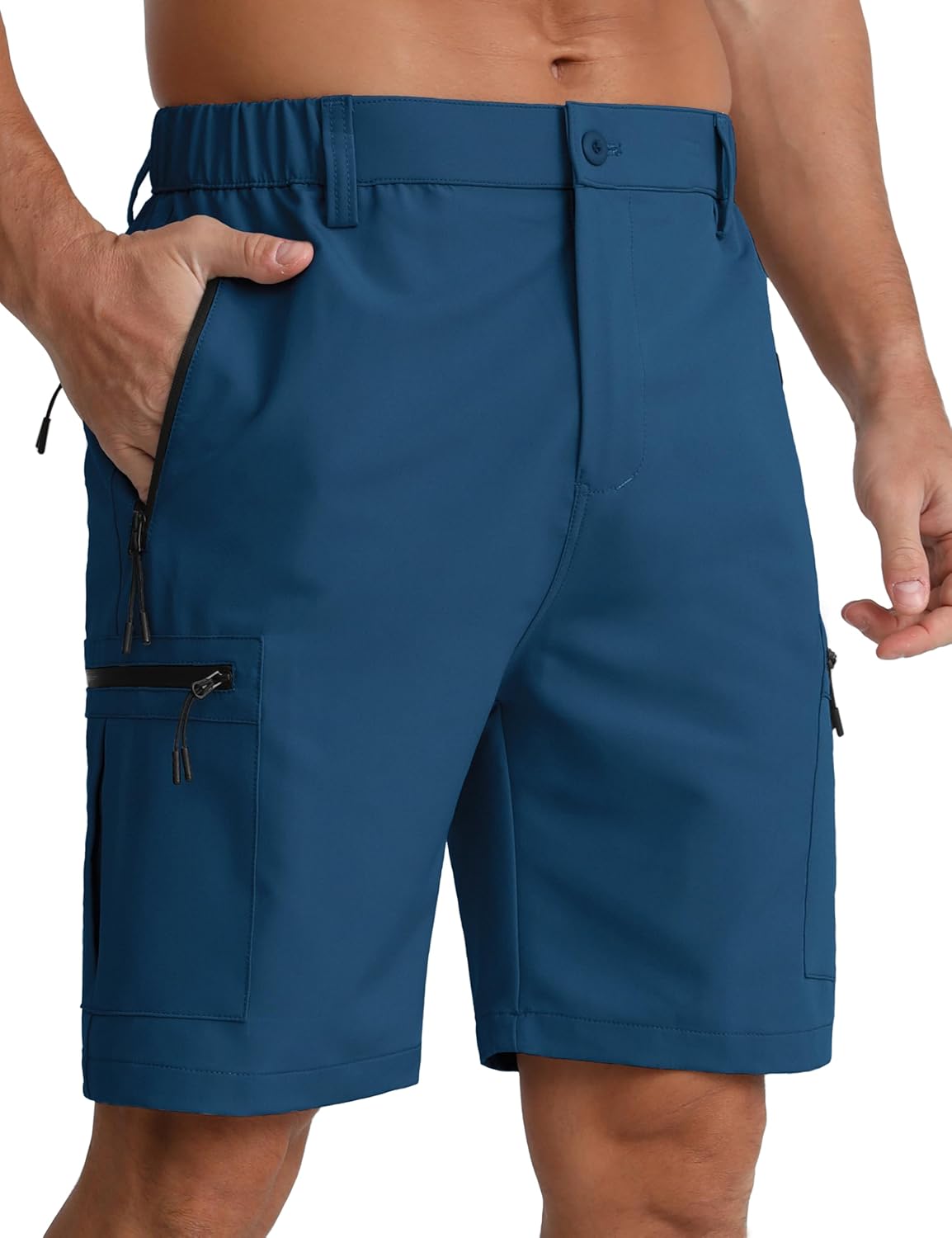 APTRO Mens Cargo Hiking Shorts Outdoor Lightweight Golf Casual Shorts for Men wi...