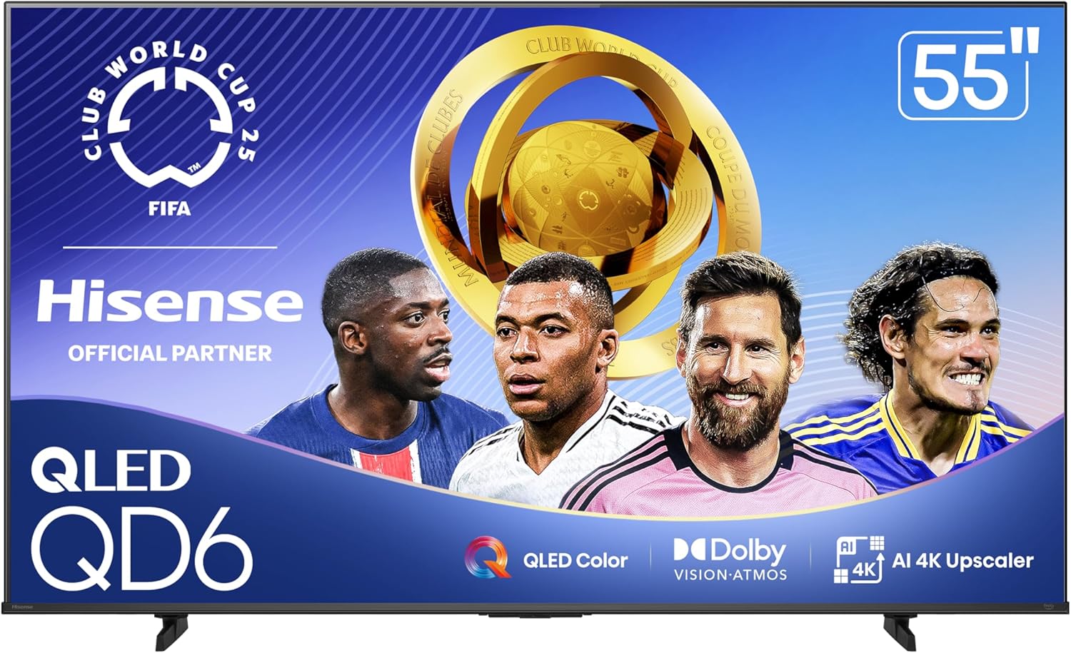 Hisense 55" Class QD6 Series (55QD6QF, 2025 Model)...