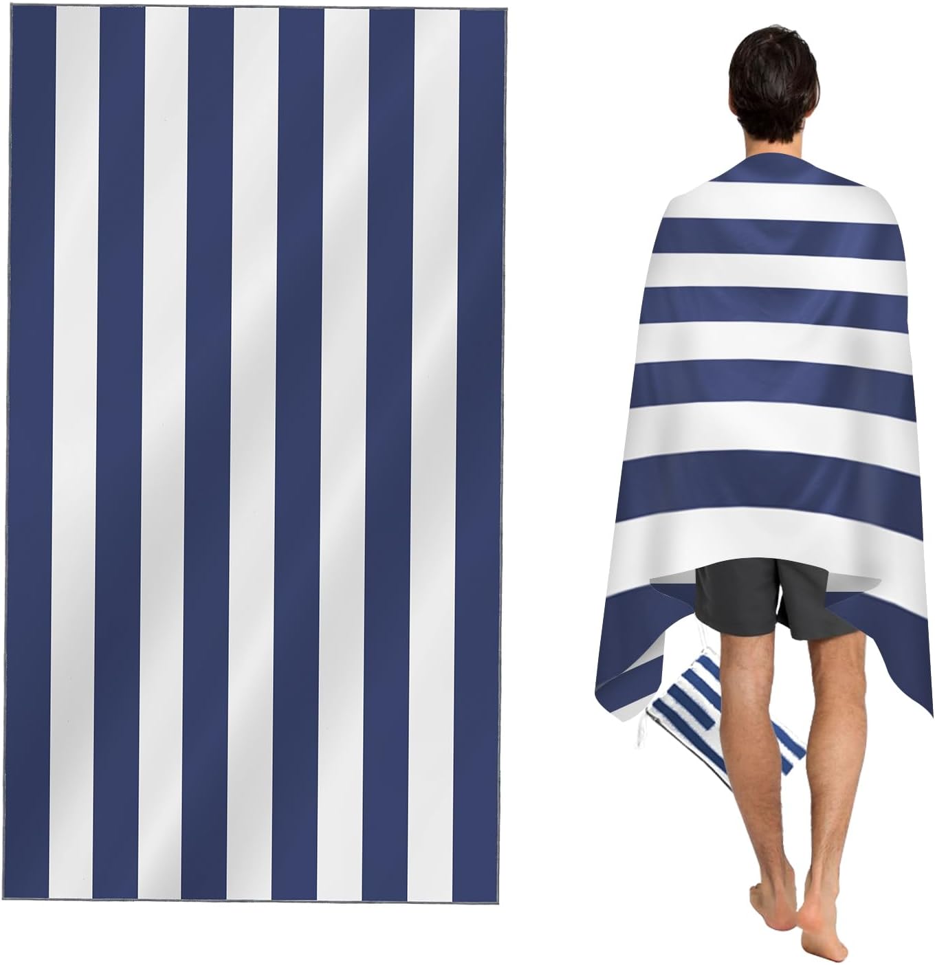 CNMTCCO Large Beach Towel for Adults with Bag - Quick Dry Microfibre - 100% Recy...