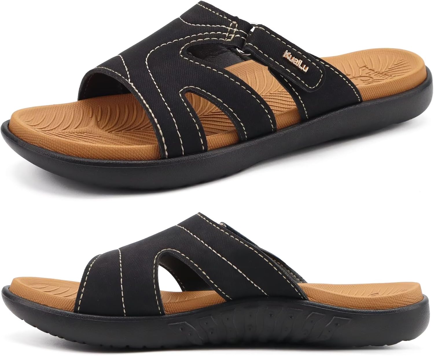 KuaiLu Womens Orthotic Slides, Special Fashion Sandals for Lightweight Athletic...