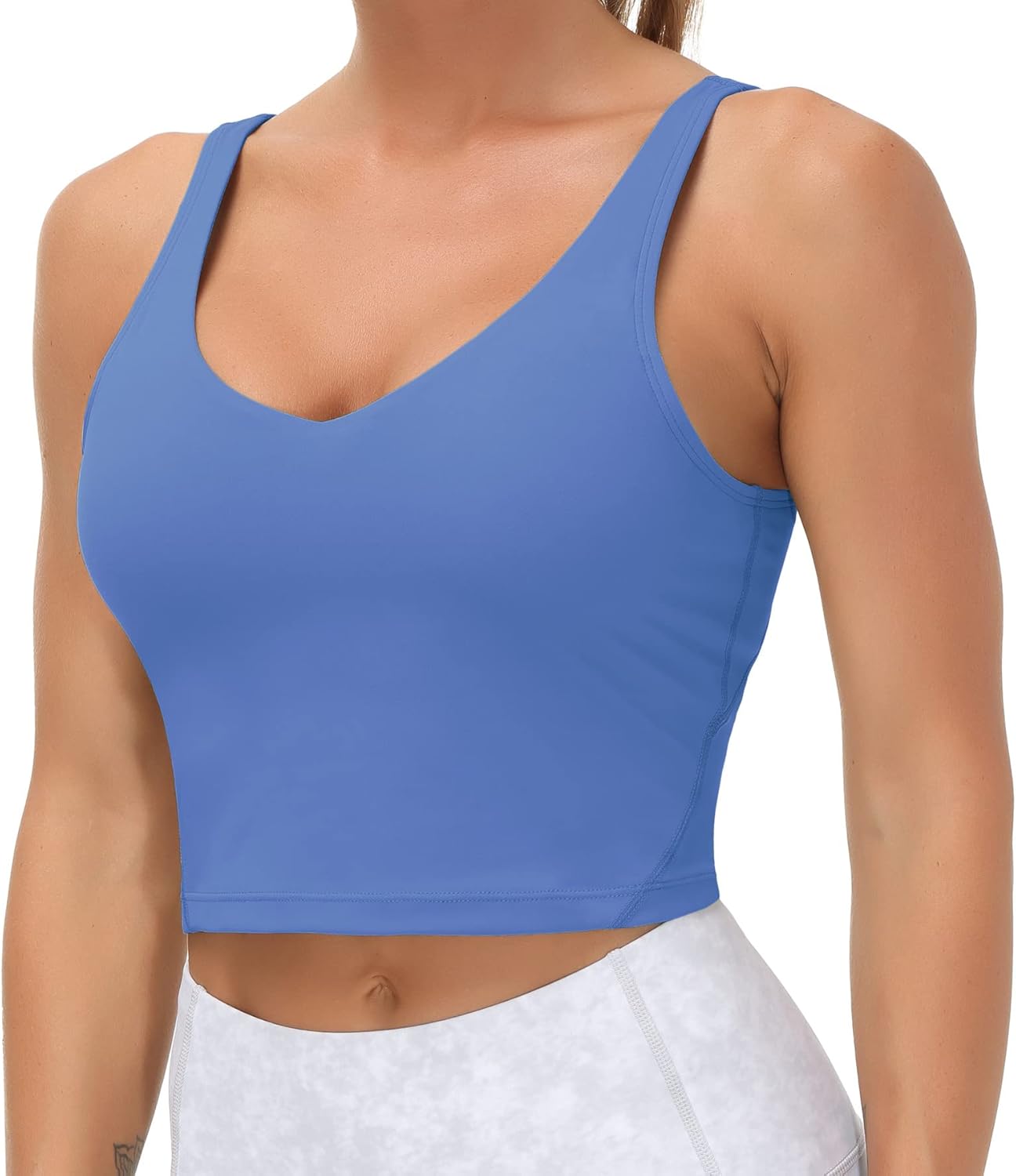 THE GYM PEOPLE Women's Sports Bra, Special Longline Wirefree Padded Bra, Innovat...