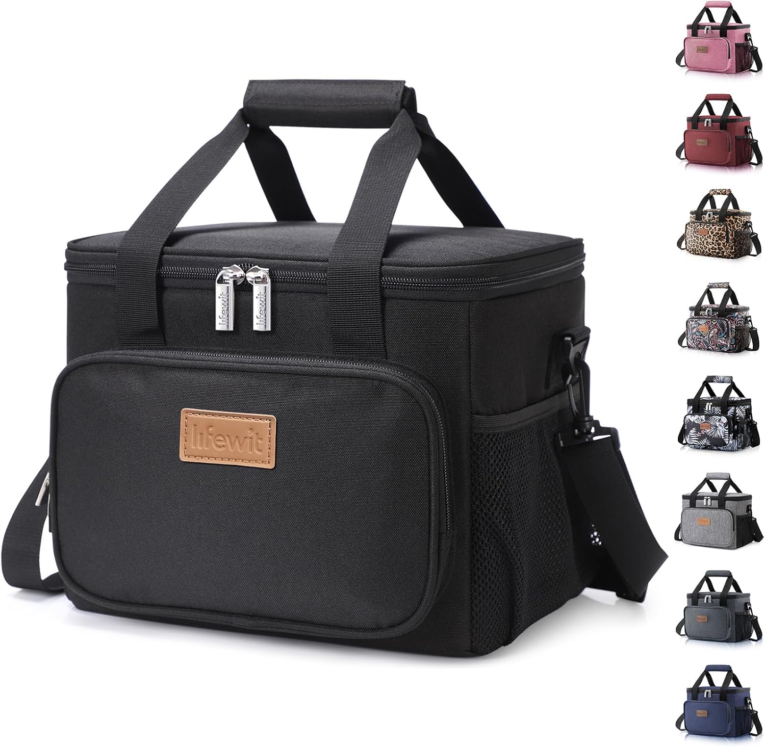 Lifewit 15L (24 Cans) Insulated Lunch Bag, Cooler Bag for Lunch/Work/School/Beac...