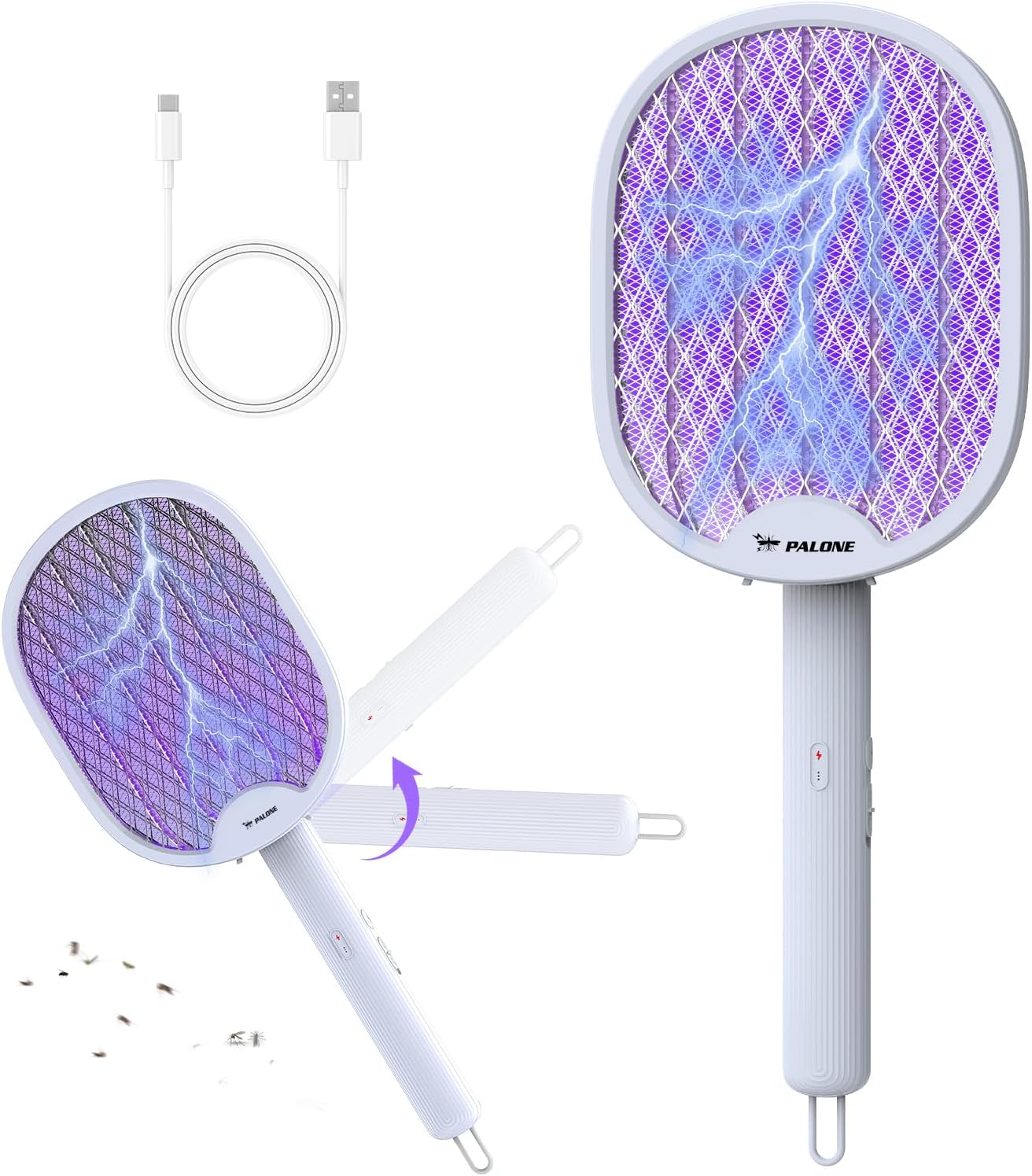 Unique Innovative PALONE Electric Fly Swatter, Special Fly Zapper Killer With 40...
