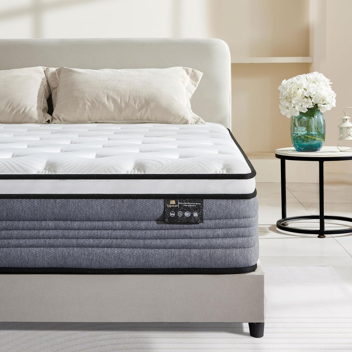 Premium King Mattress, Special 14 Inch King Size Mattress, Innovative Hybrid Poc...