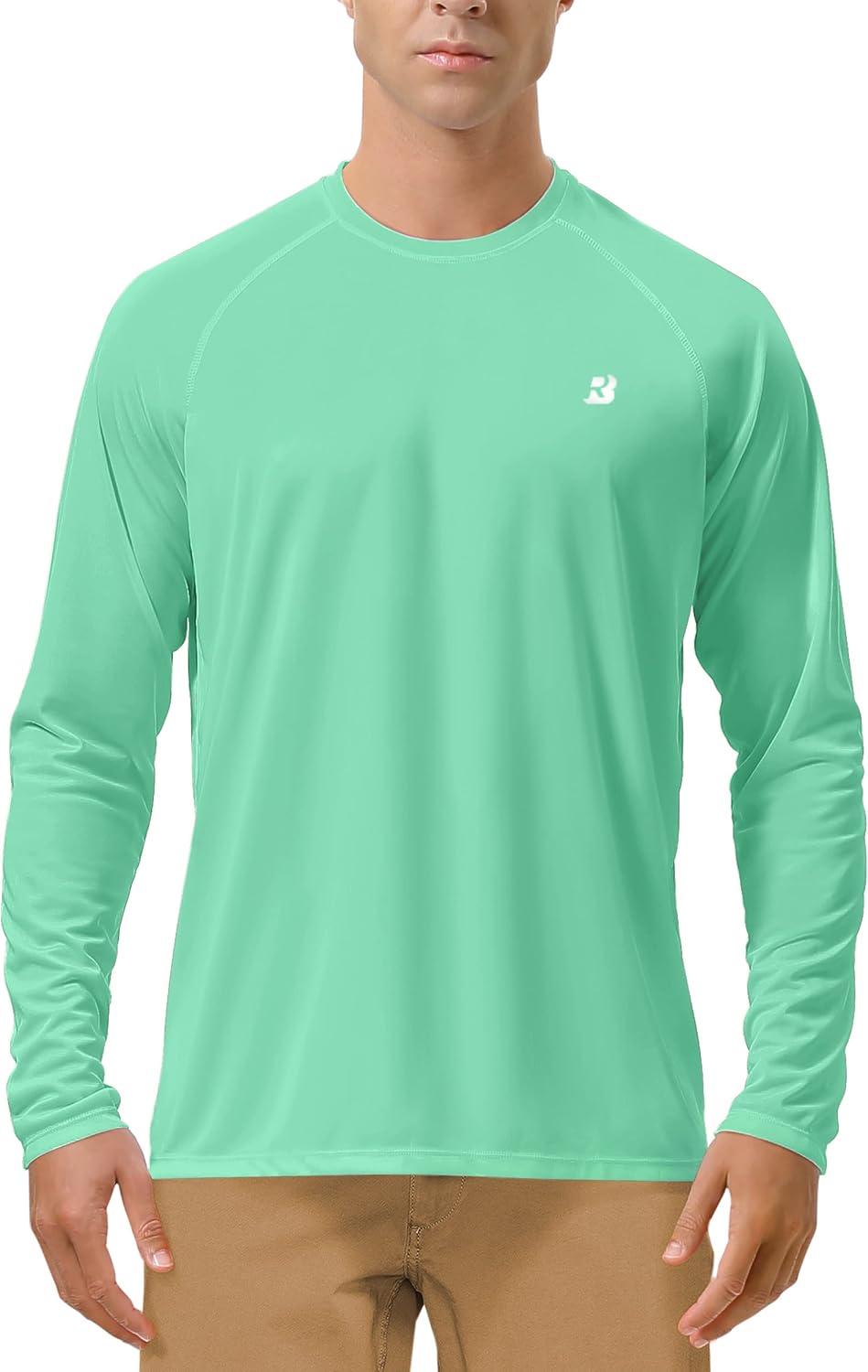 Roadbox Men's UV Protection Shirts, Special Outdoor Long Sleeve Rash Guard for S...