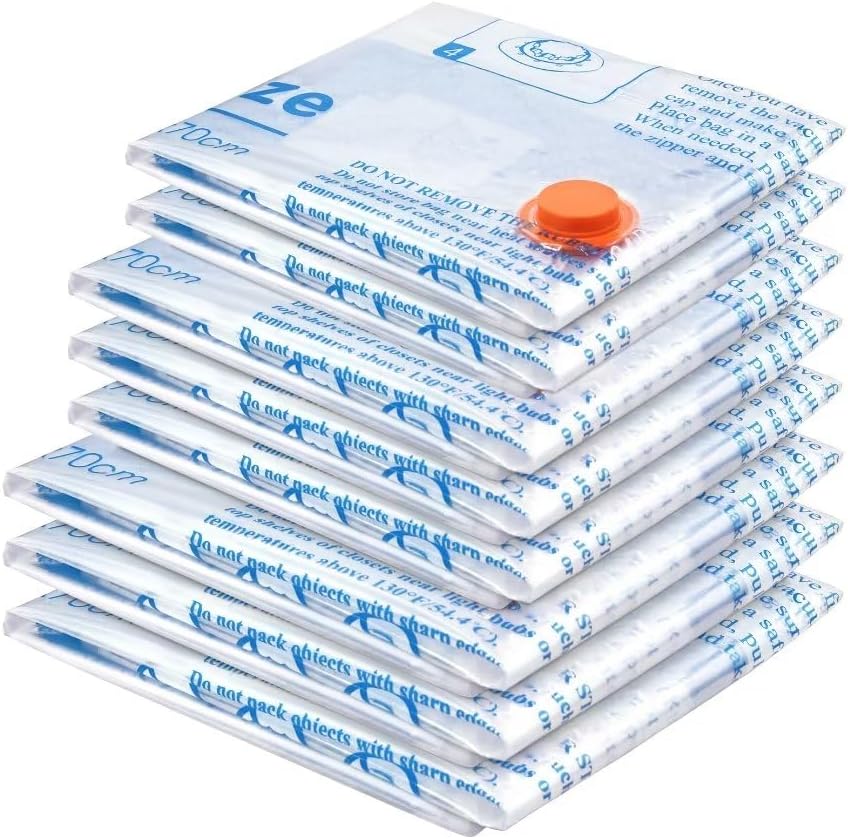 Vacuum Storage Bags 8 Combo (3 Jumbo/3Large/2 Medium), Space Saver Sealer Bags,...