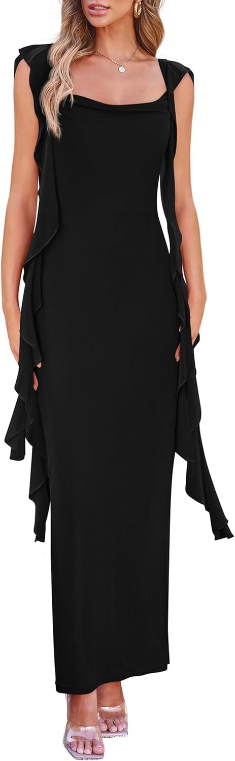 PRETTYGARDEN Women's Summer Dress, Unique Wedding Guest Dress, Special Sleeveles...