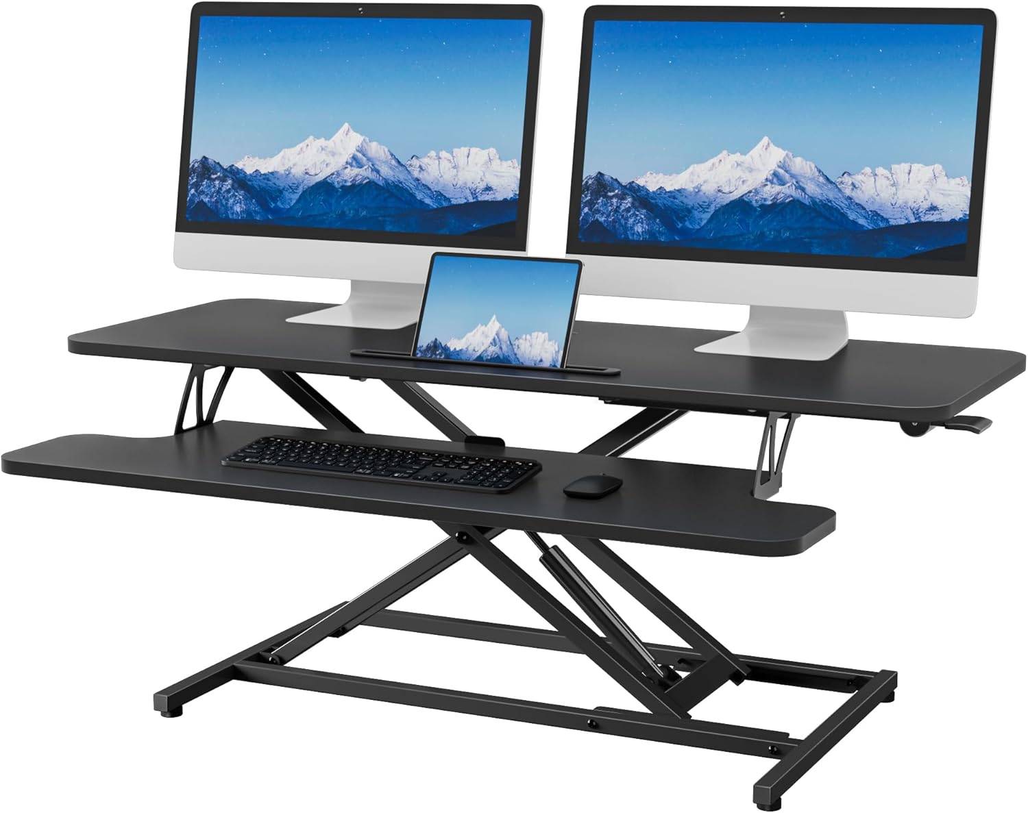 High-Quality ERGOMAKER Standing Desk Converter, Innovative Height Adjustable Des...