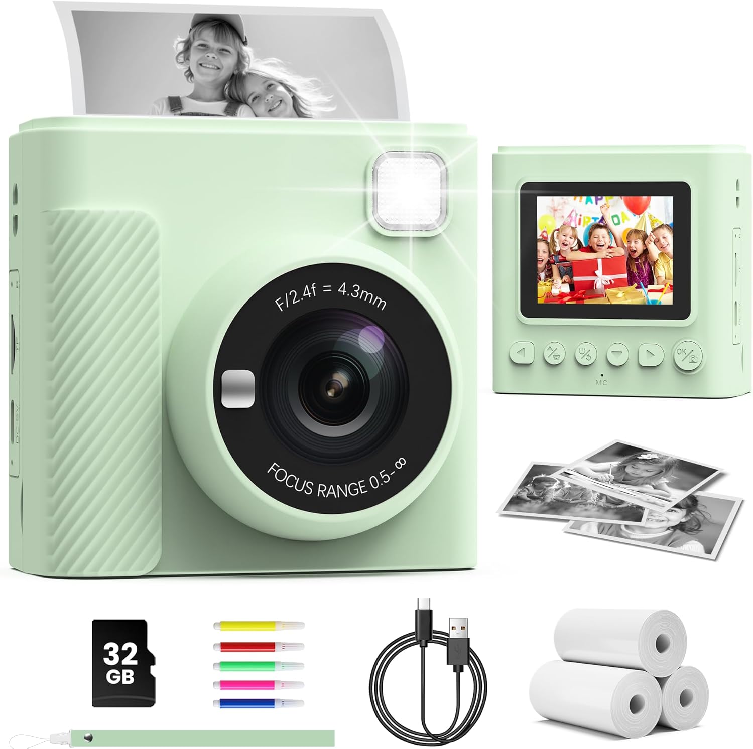 Unique TIATUA Kids Camera, Special Instant Print Camera for Kids, Affordable Ins...