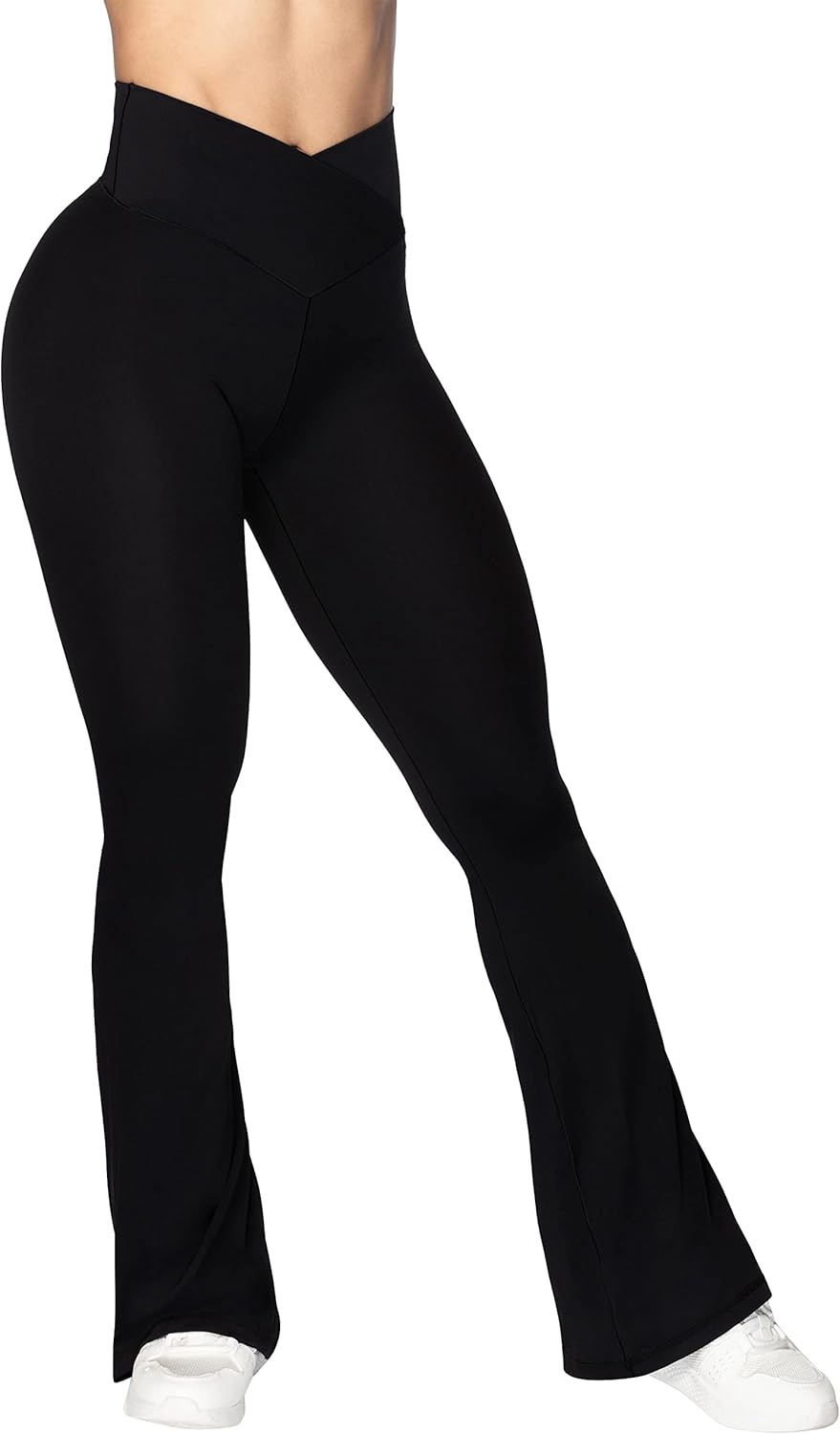 Sunzel Flare Leggings, Crossover Yoga Pants with Tummy Control, High-Waisted and...