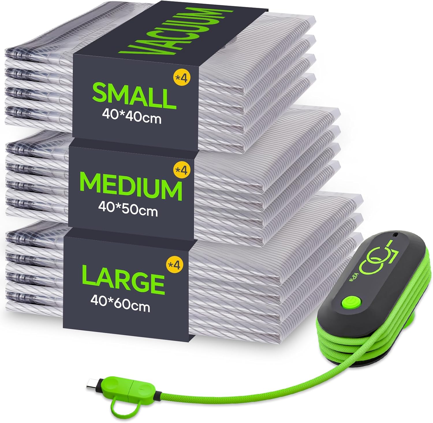 High-Quality Vacbird Vacuum Storage Bags, Special Space Saver Bags with Electric...