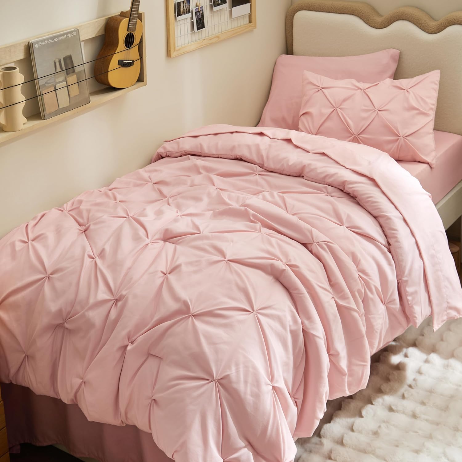 High-Quality Bedsure Twin XL Comforter Set, Special Dorm Bedding Sets with Extra...