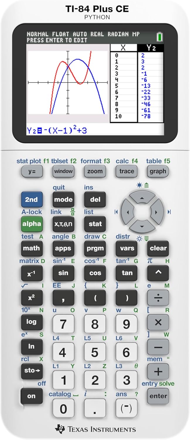 Top-Rated Texas Instruments TI-84 Plus CE, Special Graphing Calculator with Brig...