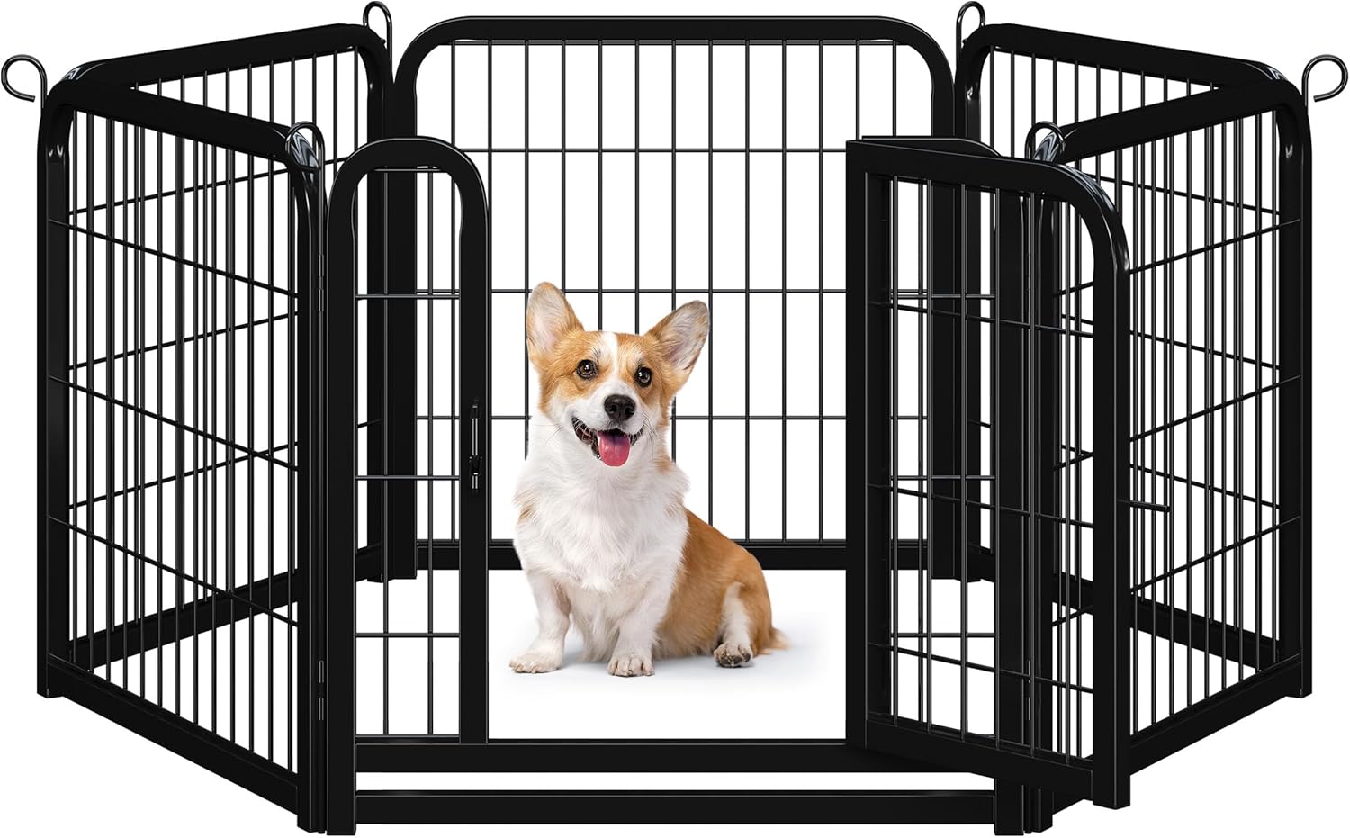 Yaheetech Lightweight Dog Playpen, 6 Panel 60cm Dog Fence Pet Exercise Pen Porta...