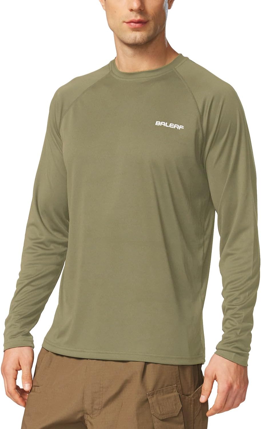 BALEAF Men's Sun Protection Shirts, Special UV SPF UPF 50 Long Sleeve Rash Guard...