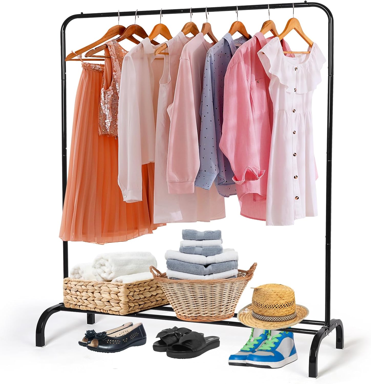 Metal Clothing Rack Garment Rack, Closet Rack Heavy Duty Hanging Racks for Cloth...