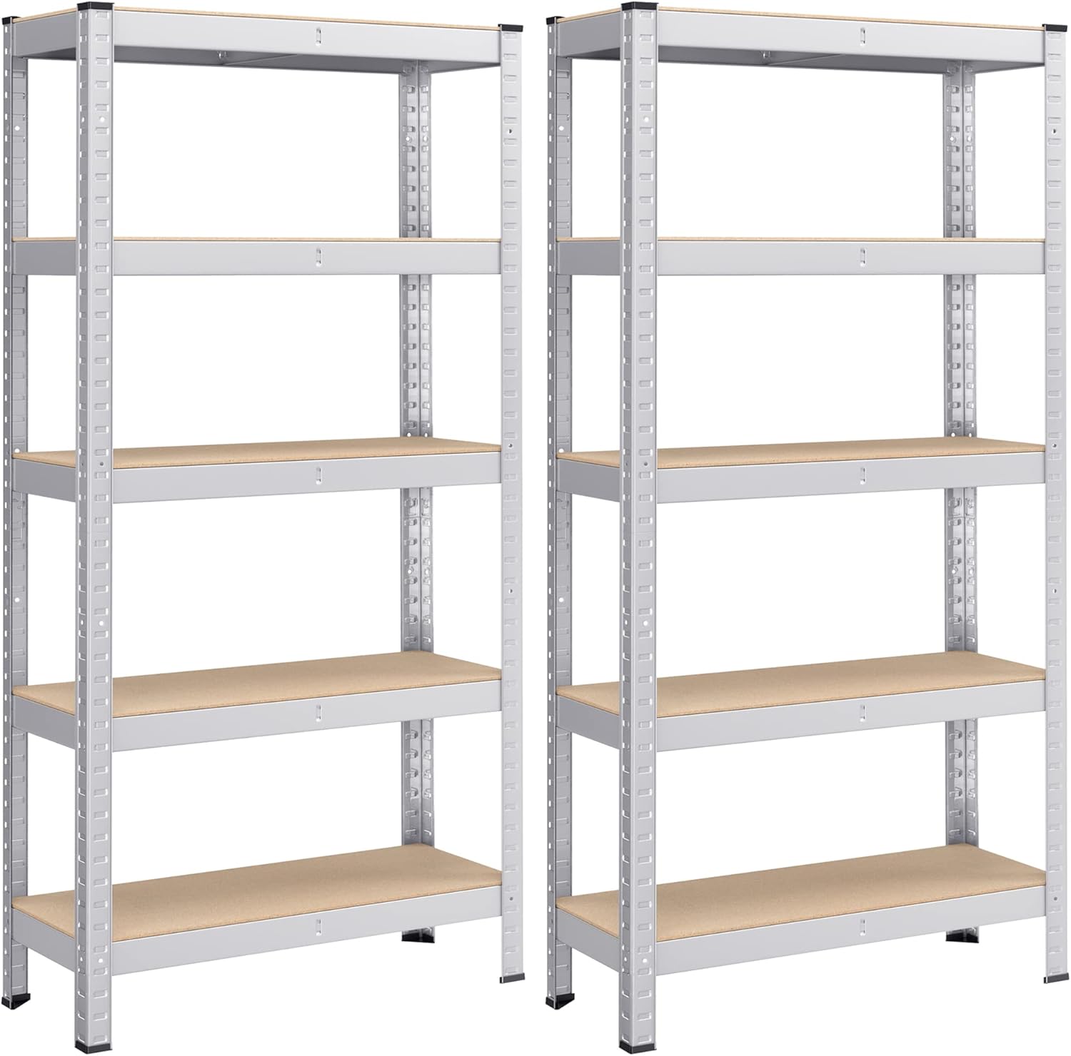High-Quality SONGMICS 5-Tier Shelving Unit, Durable Steel Shelving Solution for...