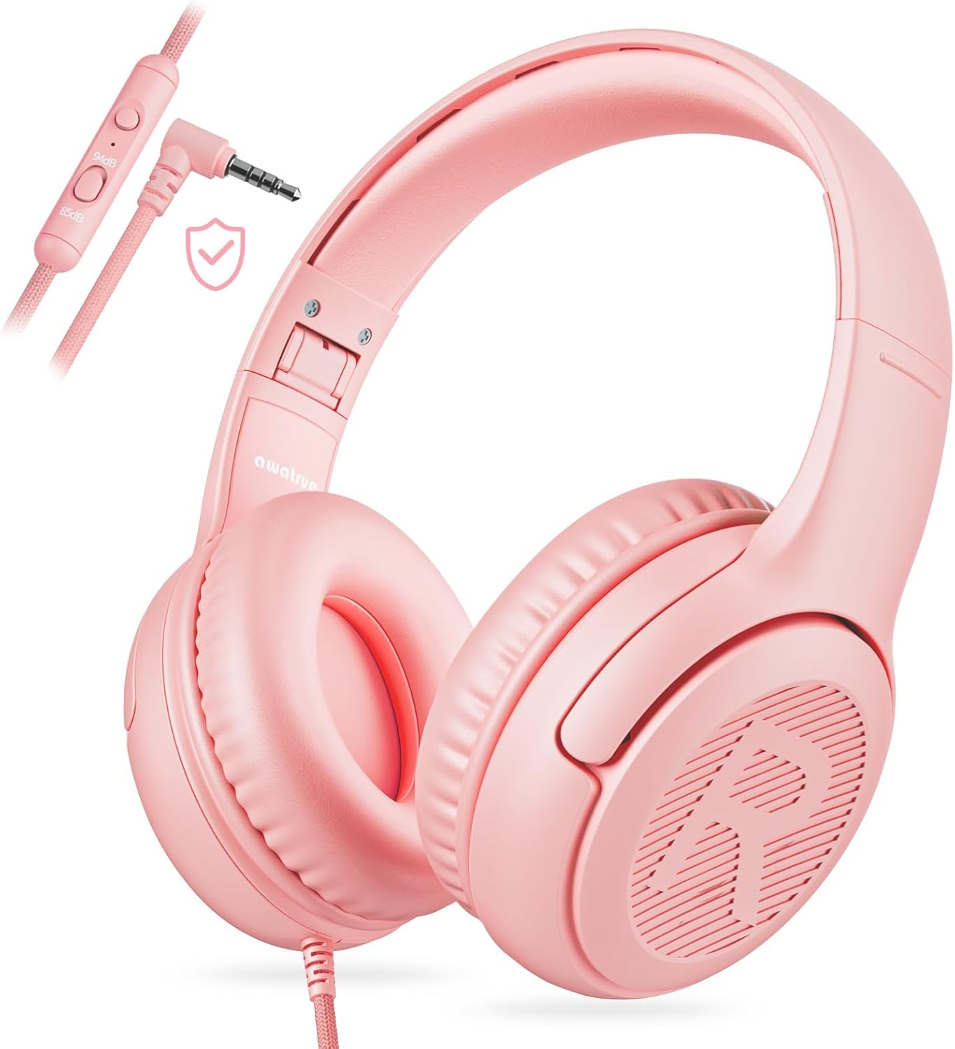 Unique Kids Headphones, Special Headset with Microphone, Foldable Stereo Wired H...