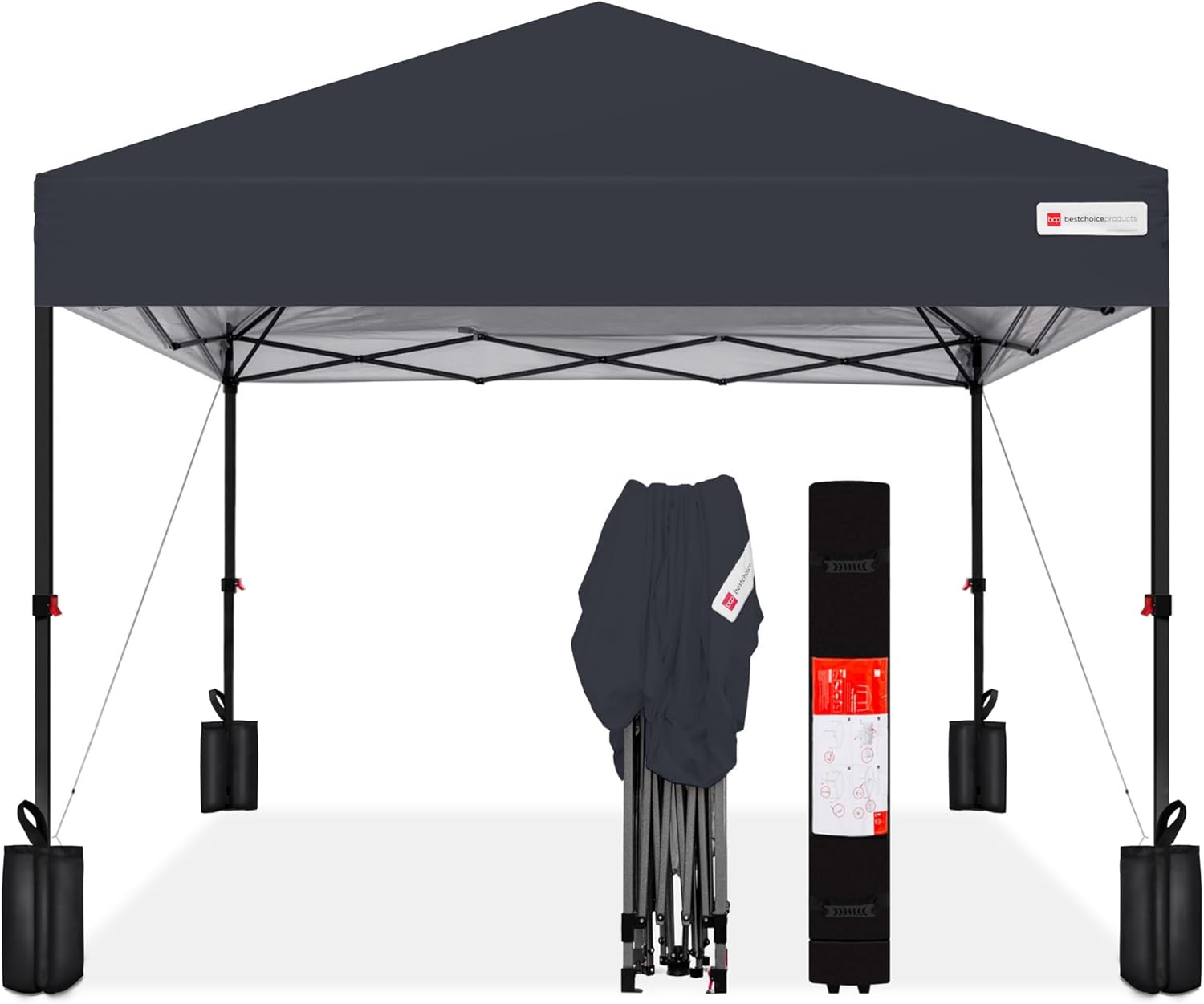 Best Choice Products 10x10ft 1-Person Setup Pop Up Canopy Tent Instant Portable...