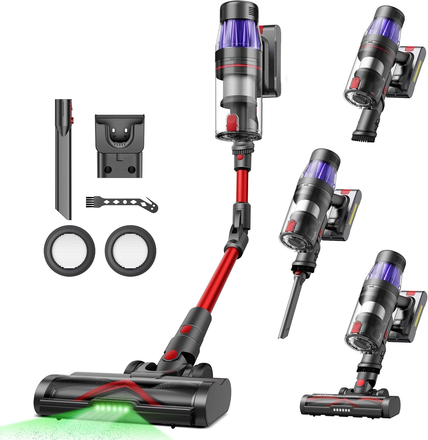 Ultenic U16 Flex Cordless Vacuum Cleaner with 50000Pa, Bendable EasyReach Wand,...