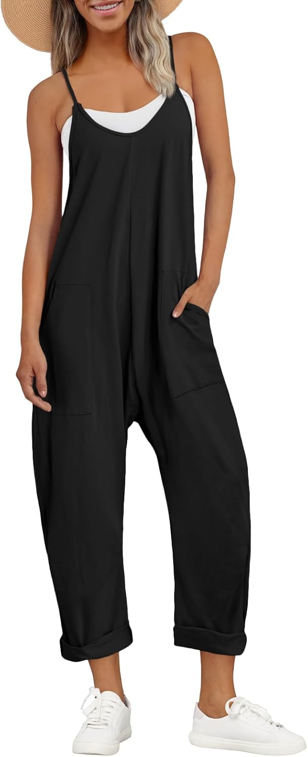 Trendy AUTOMET Jumpsuits for Women, Special Casual Summer Outfits, Comfy Beach V...