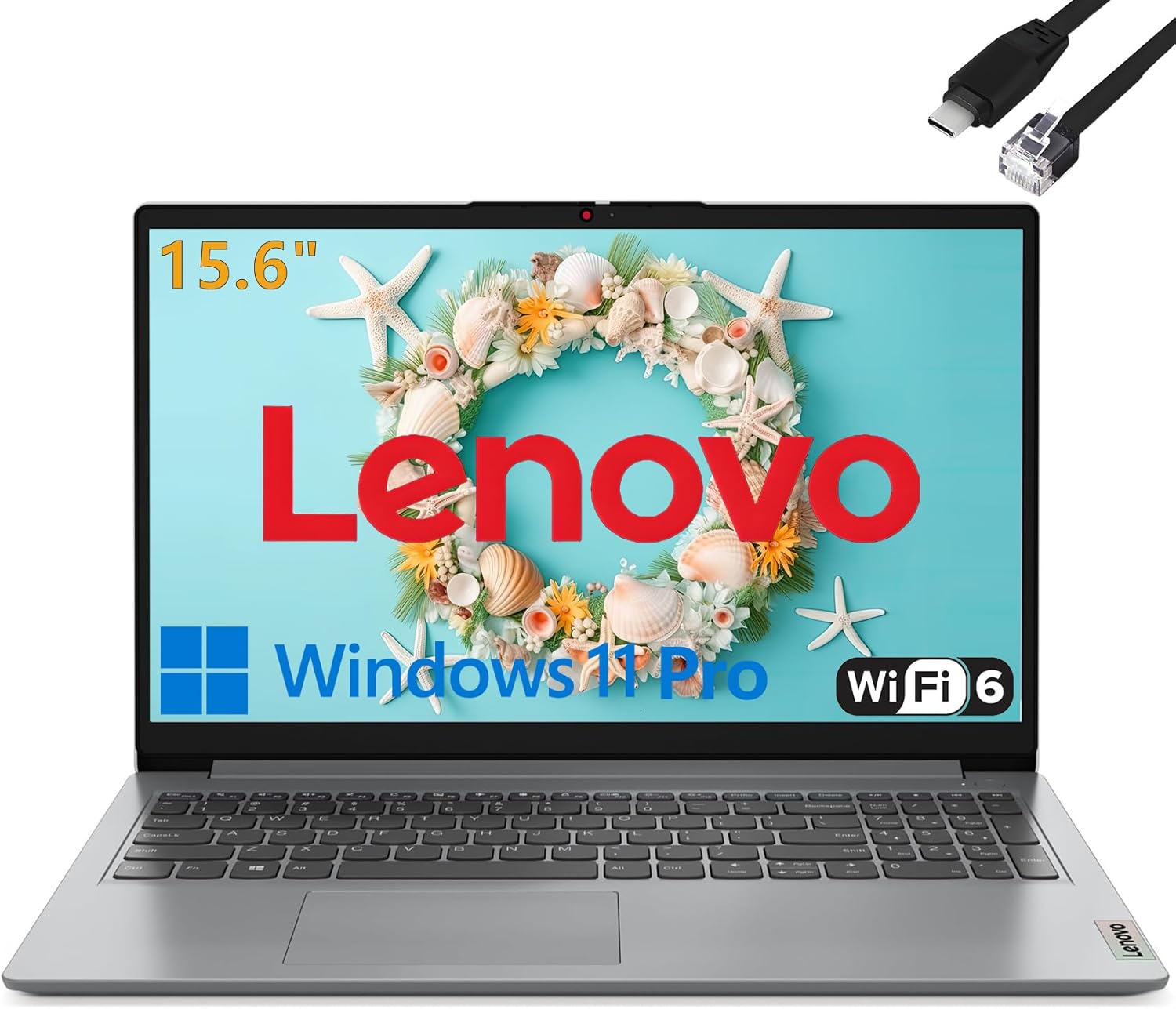 Lenovo 15.6" Laptop Computer for Home Business Student, Intel Dual-Core Processo...