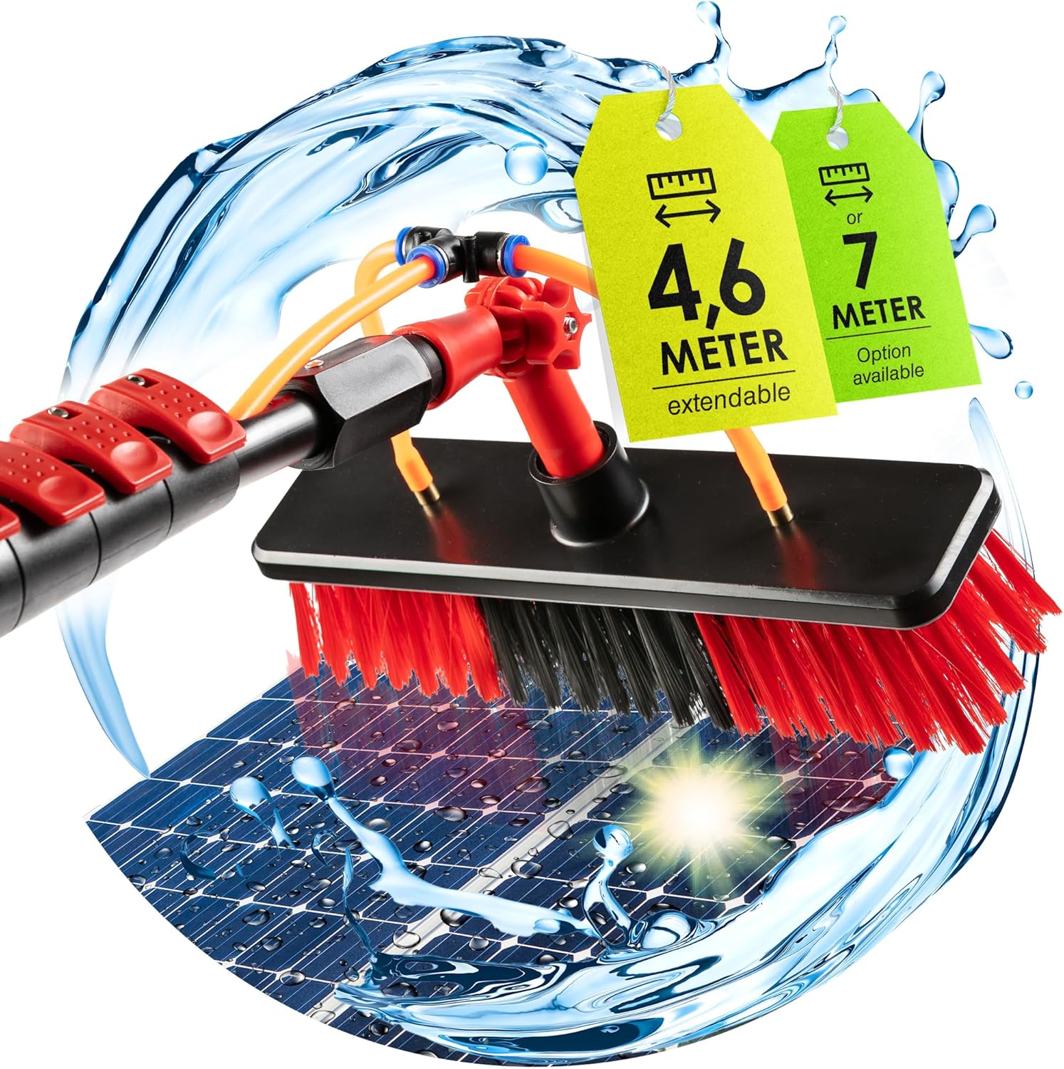 High-Quality BoomDing Window Cleaning Brush, Special 7 Meter Extendable Telescop...