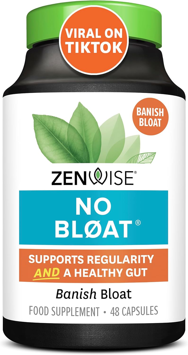 Unique Zenwise Health No Bloat Supplements, Special Probiotics for Enhanced Dige...