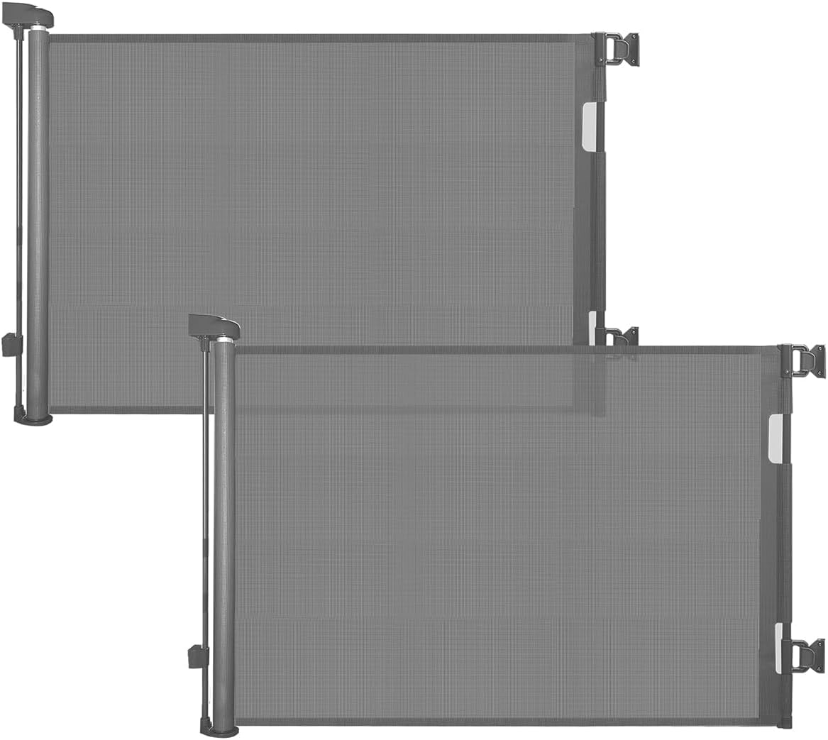 Optimal derimkcoa 2 Pack Stair Gate, Special Retractable Stair Gate for Baby wit...